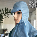 Nón trùm phòng sạch chống tĩnh điện màu xanh